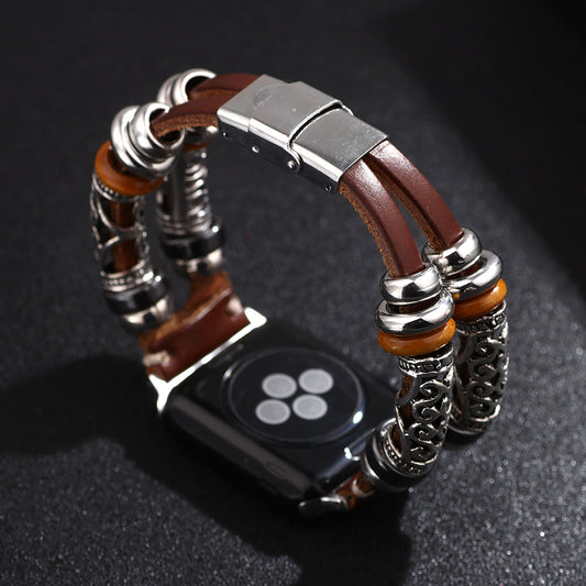 For Strap Leather Apple Watch Smart Bracelets