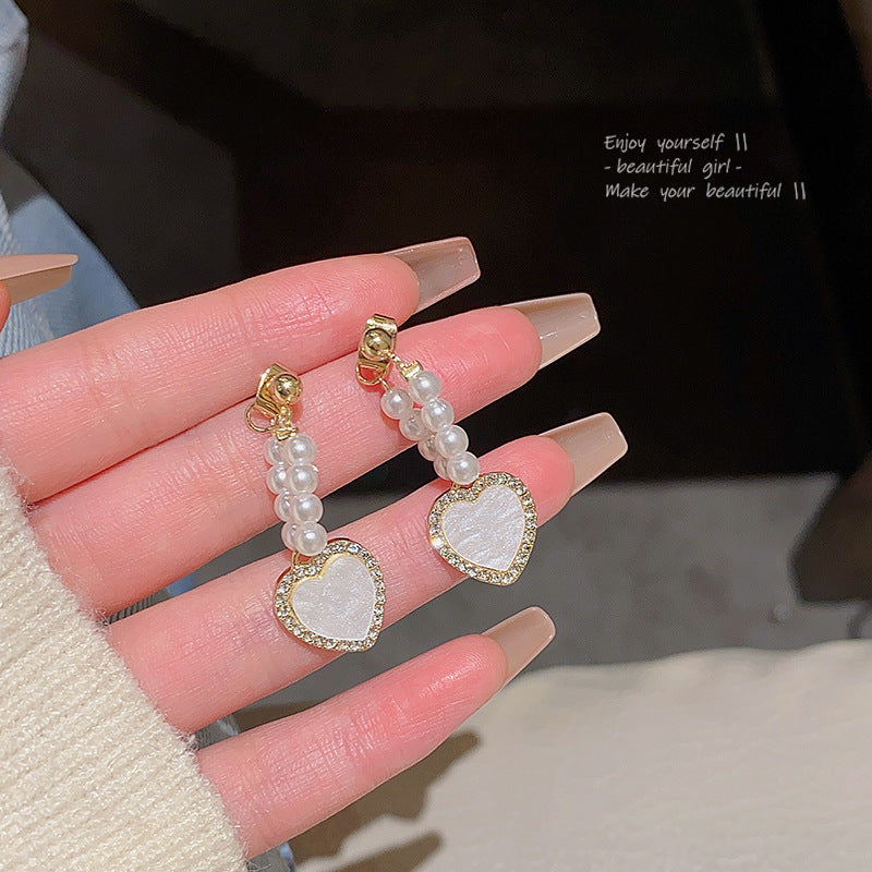Needle Gentle Elegant Pearl Female Light Luxury Rings