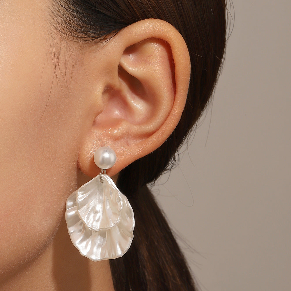 Women's Shell Elegant Simple Ear Jewelry Sweet Earrings