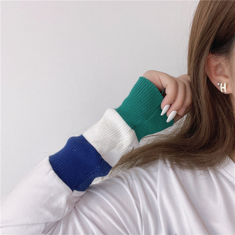 Women's Korean Style Simple Generous Sier Needle Earrings