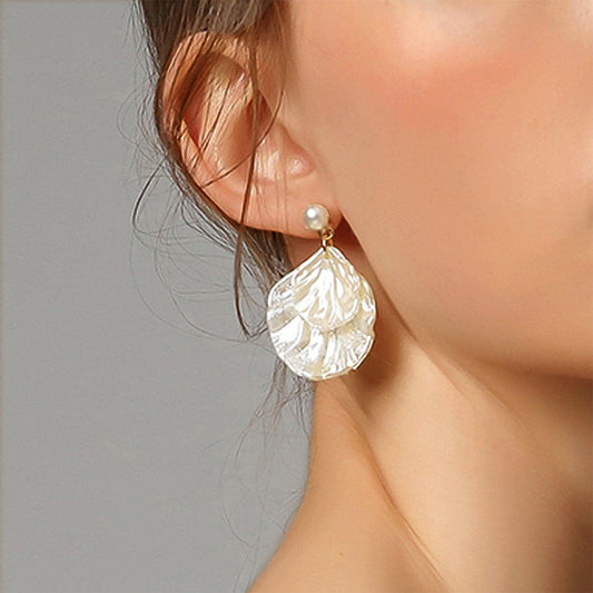 Women's Shell Elegant Simple Ear Jewelry Sweet Earrings