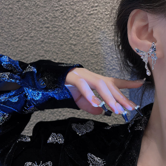Women's Needle Super Fairy Temperamental Pearl Advanced Design Earrings