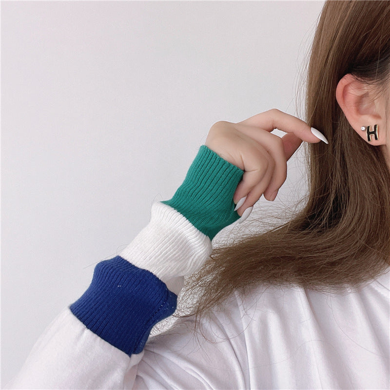 Women's Korean Style Simple Generous Sier Needle Earrings