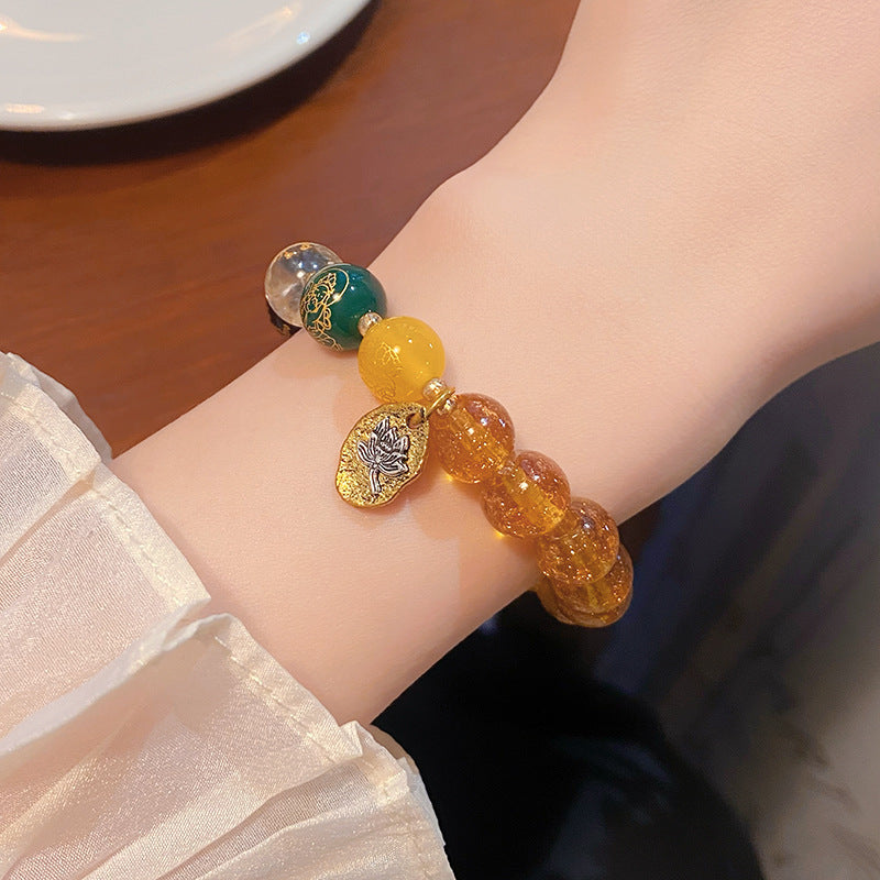 Wealth Temple Artistic Retro Chinese Ethnic Style Bracelets